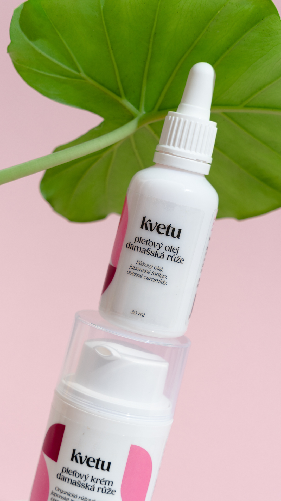 Pleťový krém a olej Damašská růže v dárkovém balení